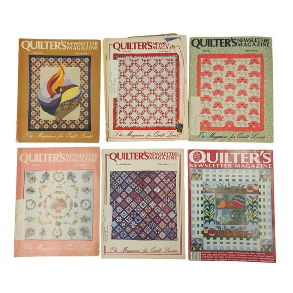 Leman Publications Other - Quilters Newsletter Magazine Lot of 6 March April May June July/August 1983 1991